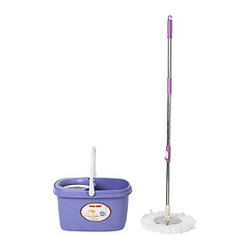 Mua Bộ lau nhà Ánh Dương AD-2213 (Lồng nhựa  mâm inox  2 bông lau) - Màu ngẫu nhiên