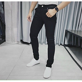 Quần jean nam đen trơn Julido Store, chất jean co dãn 4 chiều tôn dáng nam tính BC20