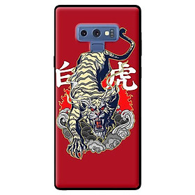 Ốp in cho Samsung Galaxy Note 9 Hổ Nền Đỏ - Hàng chính hãng