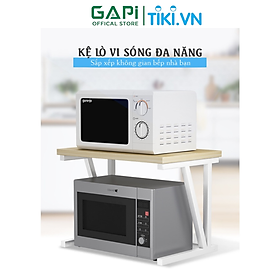 Kệ lò vi sóng khung chữ Y hiện đại, kệ bếp đa năng khung sắt chống gỉ thương hiệu GAPI GM51