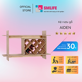 Mua Tủ rượu bằng gỗ gia đình thiết kế đẹp SMLIFE Aiden
