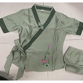 Đồ Lam Đi Chùa Cho Bé # Nhật Nơ Vải Cao Cấp # Quần Áo Bé # Đồ Bộ Bé