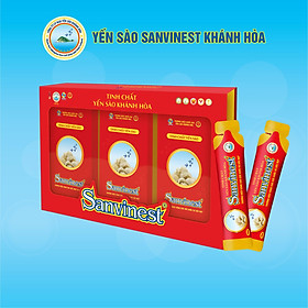 Hộp quà tặng Tinh chất Yến sào Khánh Hòa Sanvinest 30 túi 20ml