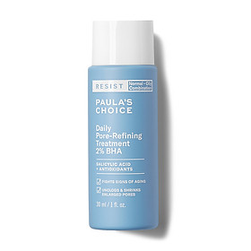 Tinh chất loại bỏ tế bào chết và se khít lỗ chân lông Paula's Choice Resist Daily Pore Refining Treatment 2% BHA 30ml