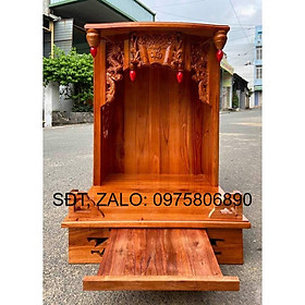 Mua Bàn thờ thần tài ông địa 48 x 68cm   bàn thờ ông địa gỗ   bàn thờ