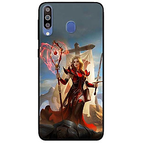 Ốp lưng dành cho Samsung M30 mẫu Cô Gái Trượng Đỏ