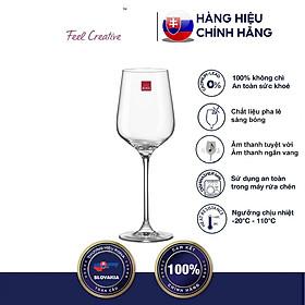 Mua Bộ 4 ly pha lê uống vang Rona 450 ml Slovakia Czech Republic