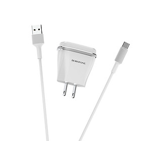 Mua Bộ Cóc Cáp Sạc BOROFONE BA1 - Cổng Type C (US) - Hàng Chính Hãng