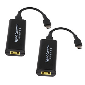 2pcs Type C Male to USB Female Power Charger Converter for Lenovo Thinkpad