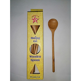 Mua Muỗng Gỗ Cao Cấp - Muỗng Beech Tròn Nhỏ - Đồ Dùng Gỗ Nhà Bếp Chất Lượng Cao (05 Cái / 01 Hộp)