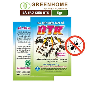 Thuốc diện kiến tận ổ Btk, gói 5gr, hiệu quả cao, dễ sử dụng