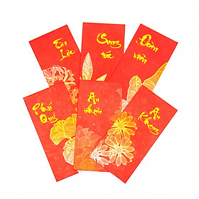 Set 6 bao lì xì vintage - Kim Phú Quý