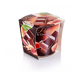 Ly nến thơm Bartek Candles BAT5194 Choco & Pear Mint 115g (Hương sôcôla bạc hà, giao 1 trong 2 mẫu ngẫu nhiên)