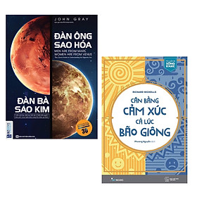 Combo Kĩ Năng Sống Bán Chạy Nhất Phù Hợp Cho Mọi Người Hiện Nay: Đàn Ông Sao Hỏa Đàn Bà Sao Kim + Cân Bằng Cảm Xúc, Cả Lúc Bão Giông ( Tặng Kèm Bookmark Green Life)