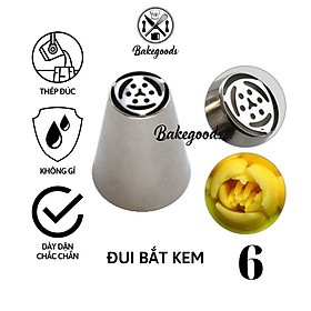 Mua Đui bắt kem 3D của Nga 3 cánh tròn 2 vòng dùng trang trí bánh sinh nhật hàng đúc liền khối cao cấp  không gỉ (Đui 3D 06)
