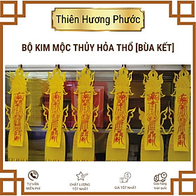 Bộ kim mộc thủy hỏa thổ [bùa kết] giấy cúng loại đẹp