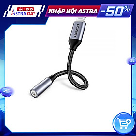 Cáp lightning sang cổng âm thanh 3.5mm ugreen 30756 us211 - hàng chính hãng