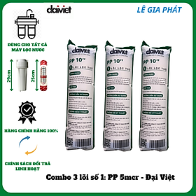 COMBO 3 LÕI LỌC NƯỚC PP 10