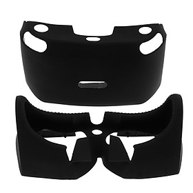 Soft VR Headset Anti-slip Silicone Rubber Cover Protective Case Eye Shield Protective Cover for PlayStation PS4 VR Controller