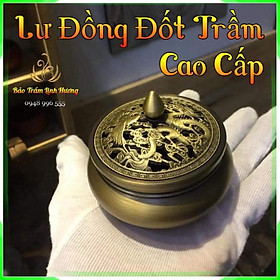 Mua Lư Xông Trầm Hương - Đỉnh Đốt Nhang Bằng Đồng Đúc Nguyên Khối Cao Cấp Thiết Kế Tinh Xảo Kèm Lót Bông Chống Cháy