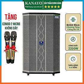 Mua Loa kéo karaoke Kanayo K-2200 bass 50 3 đường tiếng công suất lớn 2200 Watt | Hàng chính hãng chất lượng cao  lắp ráp tại Việt Nam