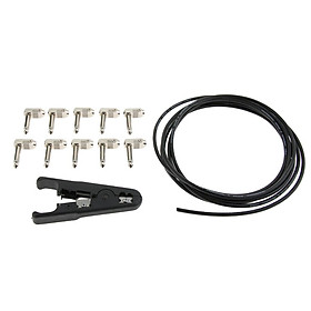 6.35mm DIY Pedal board Kit of No-solder Effects Guitar Patch Cable Cord for Pedal Board