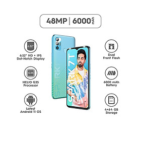 Điện Thoại TECNO Spark 7T (KF6P) 4GB/64GB - Camera 48MP | 6000 mAh | Helio G35 | Hàng Chính Hãng - Hàng Chính Hãng