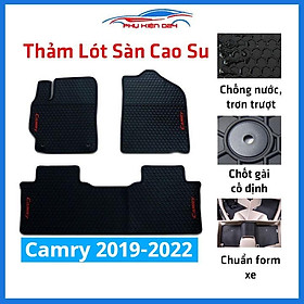 Lót sàn ô tô cao su Camry 2019-2020-2021-2022 không mùi chống trơn trượt