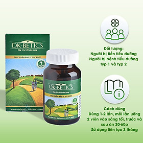 Viên uống hỗ trợ giảm và ổn định đường huyết DK Pharma DK Betics 60 viên