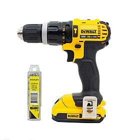 Combo Máy khoan cầm tay Dewalt DCD785D2-B1 18V và Mũi khoan sắt Stanley STA50089B10 6.5MM HSS