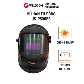 Mũ Hàn Điện Tử (Tự Động) JS-P500BS - JASIC, Chính Hãng, Chống Tia UV, Pin 600-1200mAh Lithium Battery