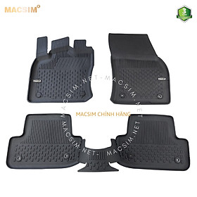 Thảm lót sàn ô tô nhựa TPE Silicon Audi Q2 2015+ Black Nhãn hiệu Macsim