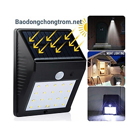 Mua Đèn LED Cảm Biến Năng Lượng Mặt Trời 20LED