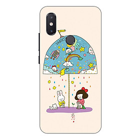 Ốp lưng điện thoại Xiaomi Mi 8 SE hình Thỏ Trắng - Hàng chính hãng