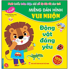 Miếng Dán Hình Vui Nhộn - Động Vật Đáng Yêu (2-6 Tuổi)