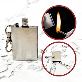 Mua Bật Lửa Diêm Xăng Sinh Tồn Vuông Xài Xăng  Hộp Quẹt Diêm Xăng Vĩnh Cửu Vuông Có Móc Treo Chìa Khóa Đính Kèm Rất Tiện Lợi