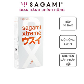 Bao cao su Sagami Superthin - Mỏng - Kiểu truyền thống - Hộp 10 chiếc