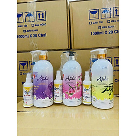 Phụ kiện đồ dùng nhà tắm -Chai sữa tắm 1000ml hương nước hoa cao cấp kèm chai xả vải khô 100ml , làm sạch cơ thể  giúp nuôi dưỡng và bảo vệ làn da