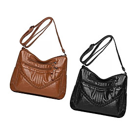 Fashion PU Leather Shoulder Bag Travel Bag Shopping Bag Adjustable