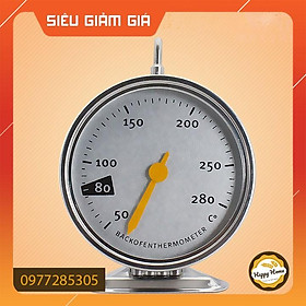 Nhiệt kế lò nướng có móc treo bằng thép không rỉ - Dụng cụ làm bánh