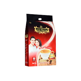 Hình ảnh Cà Phê Hòa Tan 3IN1 KING COFFEE - Túi 88 gói x 16g - Từ hạt café Arabica và Robusta