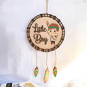 BIỂN GỖ TRANG TRÍ LITTLE BOY - CẬU BÉ DA ĐỎ