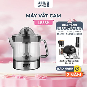 Máy vắt cam màu đen 0.7lit LEBENLANG LB389 - hàng chính hãng