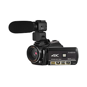 Máy Quay Phim Andoer AC3 4K UHD Tích Hợp Màn Hình Cảm Ứng Micro Rời (24MP)