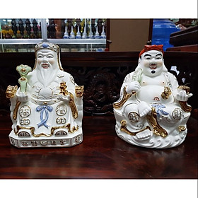 Cặp tượng thần tài ông địa xứ cao 22 cm