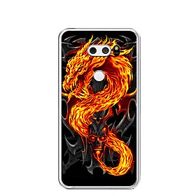 Ốp lưng dẻo cho điện thoại LG V30 - 0218 FIREDRAGON - Hàng Chính Hãng