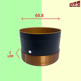 Coil loa 60.8 dây đồng 2 lớp - Côn loa 60.8 loại 2 lớp dây đồng nguyên chất
