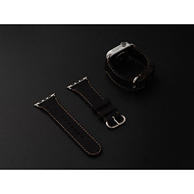 Dây Da Cho Đồng Hồ Apple Watch Sen (Khắc Tên) Sử Dụng Được Dưới Nước- 42/44MM_Hàng Chính Hãng
