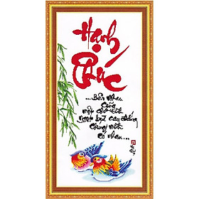 Tranh thêu chữ thập Hạnh phúc DLH-222246