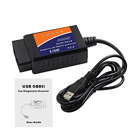 ELM327 USB V1.5 OBD2 Car Diagnostic Scanner Support for Windows XP Windows 7/8